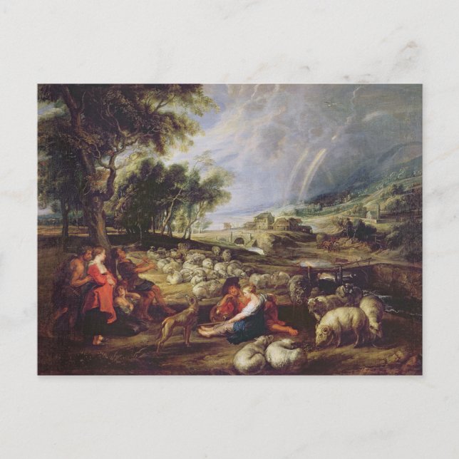 Landscape with a Rainbow Postcard (Front)