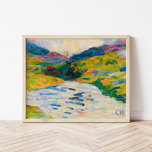Landscape with a River Curt Herrmann Poster