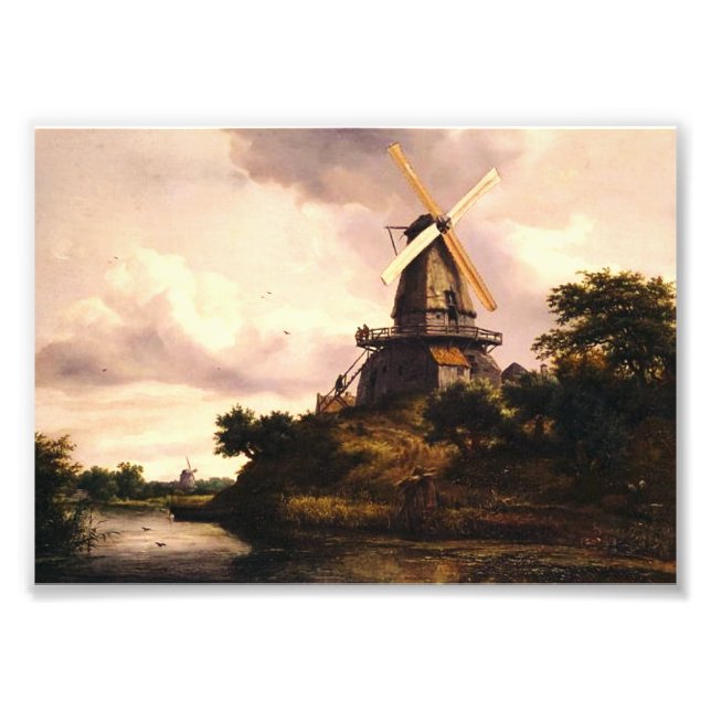 Landscape with a Windmill Art Photo Print (Front)