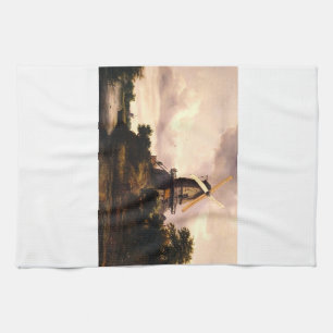 Landscape with a Windmill Tea Towel