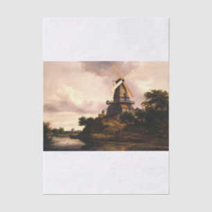Landscape with a Windmill Tissue Paper