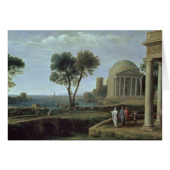 Landscape with Aeneas at Delos, 1672 Card
