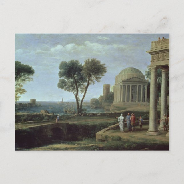 Landscape with Aeneas at Delos, 1672 Postcard (Front)
