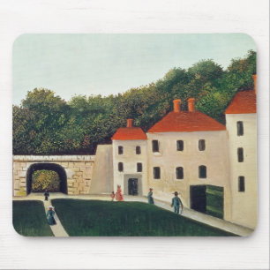 Landscape with an Arch and Three Houses, 1907 (oil Mouse Pad
