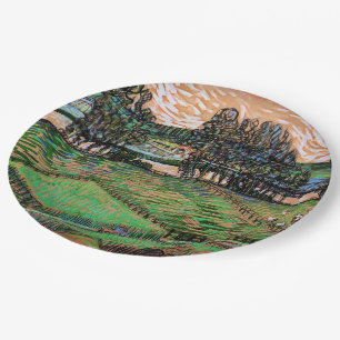 Landscape with Bridge Across the Oise Paper Plate