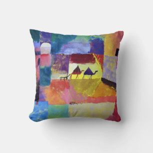 Landscape with Camels, Paul Klee Cushion