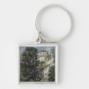 Landscape, with Castle and Trees Key Ring