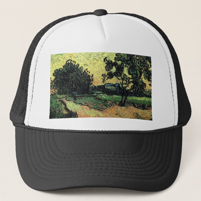 Landscape with Chateau of Auvers Trucker Hat (Front)
