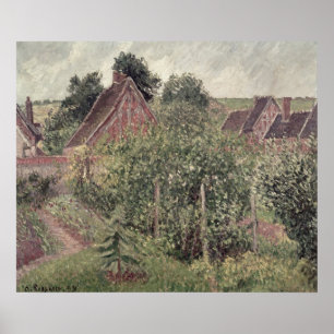 Landscape with Cottage Roofs, 1899 Poster