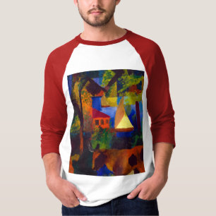 Landscape with Cows, 1914 by August Macke T-Shirt