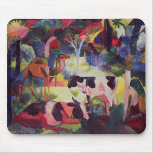 Landscape with Cows and a Camel Mouse Pad