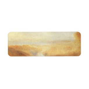Landscape with Distant River Bay by Joseph Turner Return Address Label