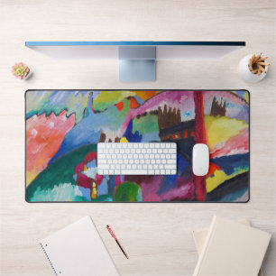 Landscape with Factory Chimney, Wassily Kandinsky Desk Mat