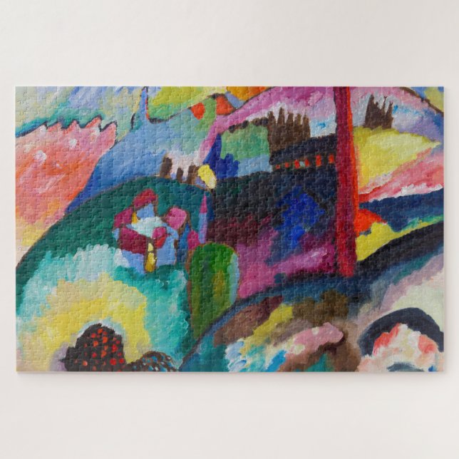 Landscape with Factory Chimney, Wassily Kandinsky Jigsaw Puzzle (Horizontal)