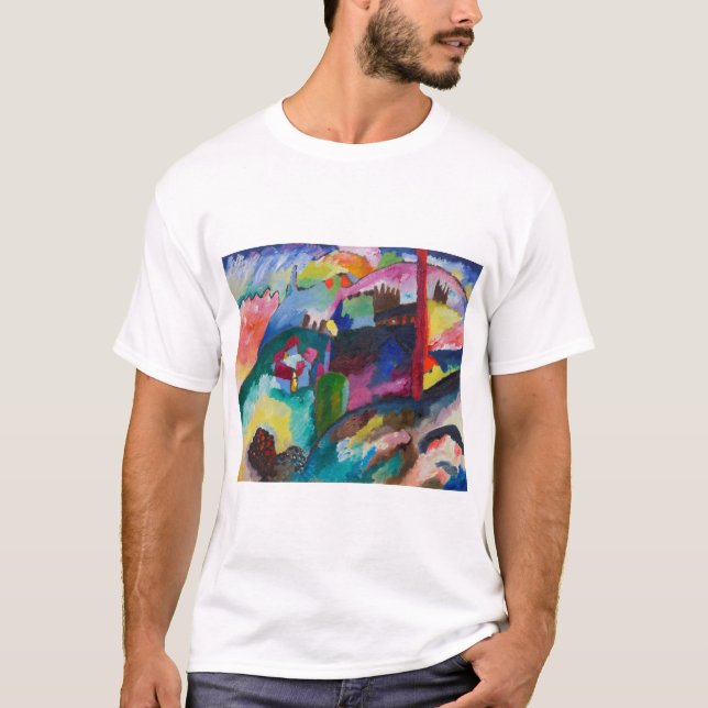Landscape with Factory Chimney, Wassily Kandinsky T-Shirt (Front)