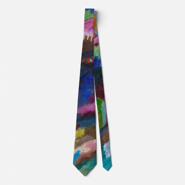 Landscape with Factory Chimney, Wassily Kandinsky Tie (Front)