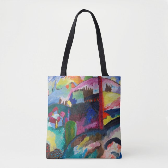 Landscape with Factory Chimney, Wassily Kandinsky Tote Bag (Front)