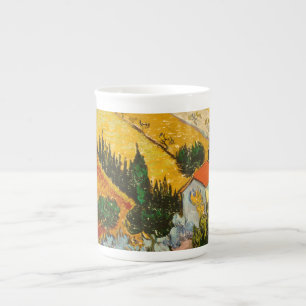 Landscape with House and PloughmaVincent van Gogh Bone China Mug