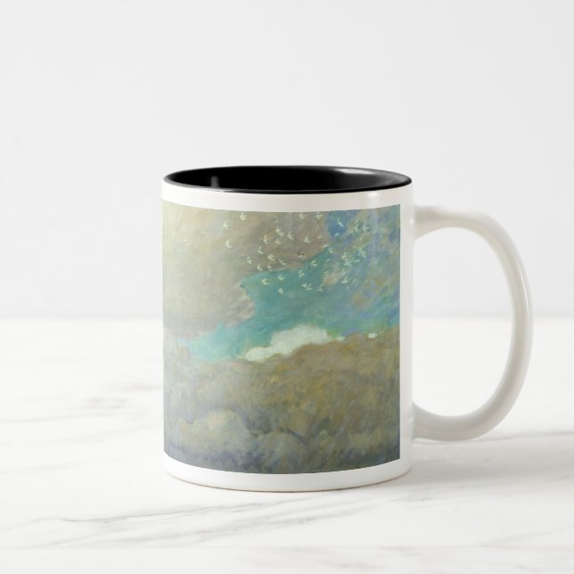 Landscape with Huts, 1900 Two-Tone Coffee Mug (Right)