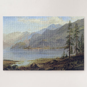 Landscape with Lake, Albert Bierstadt Jigsaw Puzzle
