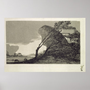 Landscape with Large Rocks Poster