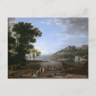 Landscape with Merchants Postcard