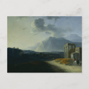 Landscape with Mount Stromboli Postcard