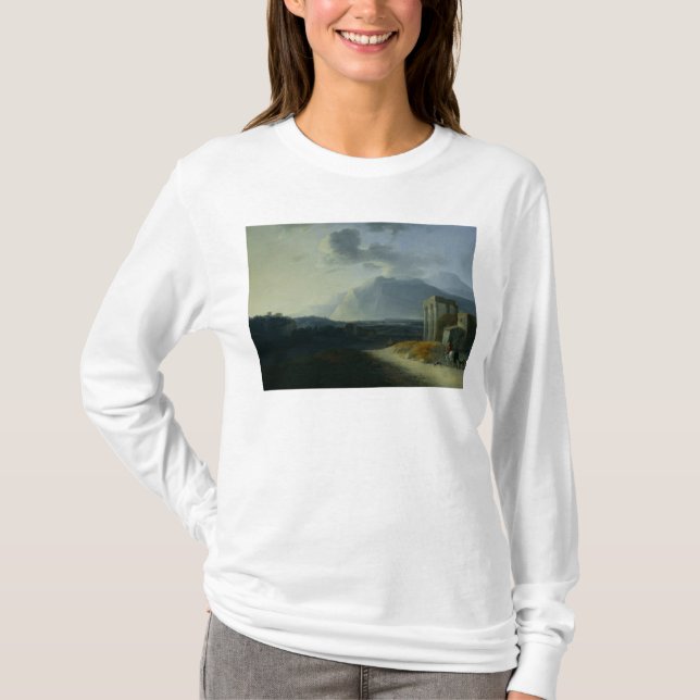 Landscape with Mount Stromboli T-Shirt (Front)