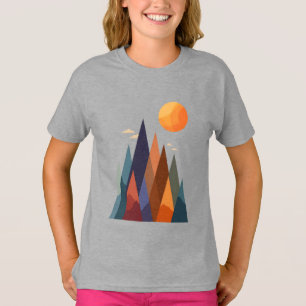 Landscape With Mountains and Sun T-Shirt