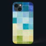 Landscape with Multicolored Pixilated Squares iPhone 13 Case<br><div class="desc">Megan Meagher created this piece utilizing a style known as digital pixilation. Artists use computer programs to design and draw their pieces,  producing impressionistic renderings of real world settings. If you love abstract,  experimental art this print is for you!</div>