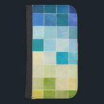 Landscape with Multicolored Pixilated Squares Samsung S4 Wallet Case<br><div class="desc">Megan Meagher created this piece utilising a style known as digital pixilation. Artists use computer programs to design and draw their pieces,  producing impressionistic renderings of real world settings. If you love abstract,  experimental art this print is for you!</div>