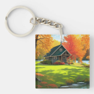 Landscape with Nature Background-46556 Key Ring