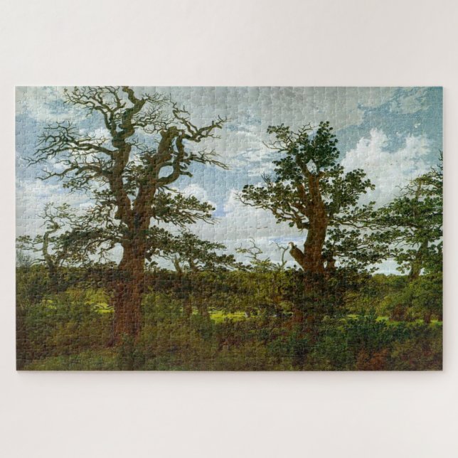 Landscape with Oak Trees – Caspar David Friedrich Jigsaw Puzzle (Horizontal)