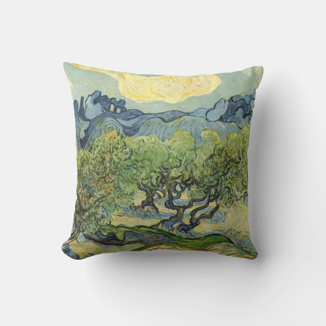 Landscape with Olive Vincent Willem van Gogh  Cushion (Front)