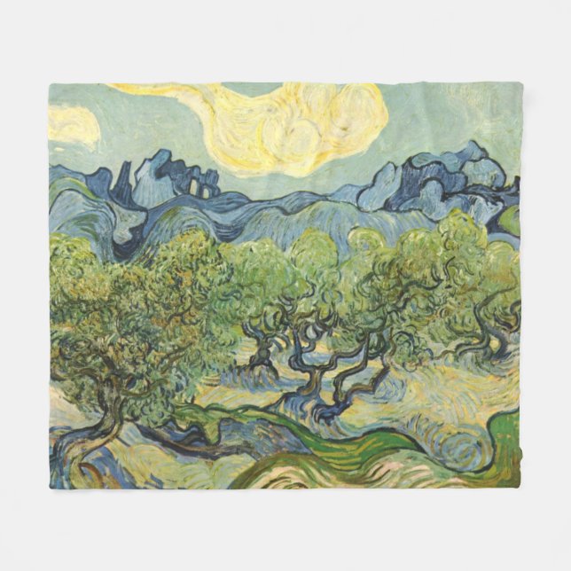 Landscape with Olive Vincent Willem van Gogh  Fleece Blanket (Front (Horizontal))