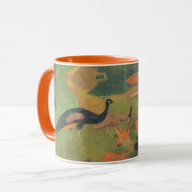 Landscape with Peacocks by Paul Gauguin Mug (Front Left)