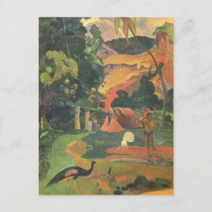 Landscape with Peacocks by Paul Gauguin Postcard
