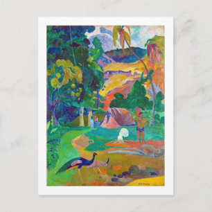 Landscape with Peacocks, Gauguin Postcard