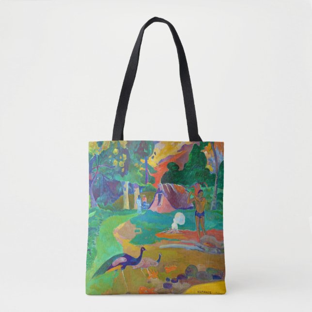 Landscape with Peacocks, Gauguin Tote Bag (Front)