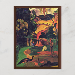 Landscape With Peacocks (Matamoe) By Gauguin Paul Postcard