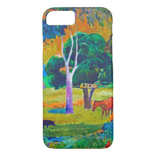 Landscape with Pig and Horse, Gauguin iPhone 8/7 Case