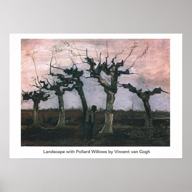 Landscape with Pollard Willows Vincent van Gogh Poster (Front)
