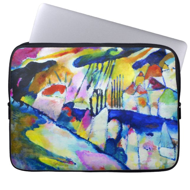 Landscape with Rain by Wassily Kandinsky Laptop Sleeve (Front)