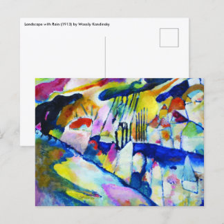 Landscape with Rain by Wassily Kandinsky Postcard