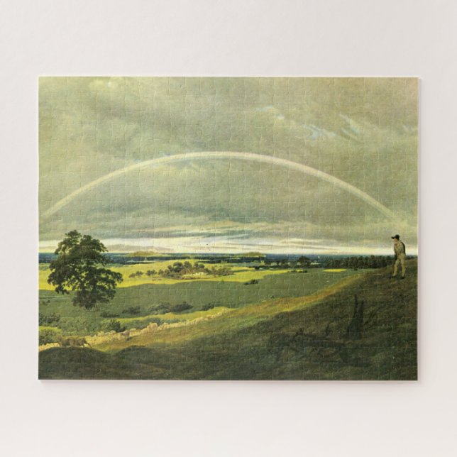 Landscape with Rainbow (by Caspar David Friedrich) Jigsaw Puzzle (Horizontal)