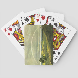 Landscape with Rainbow (by Caspar David Friedrich) Playing Cards