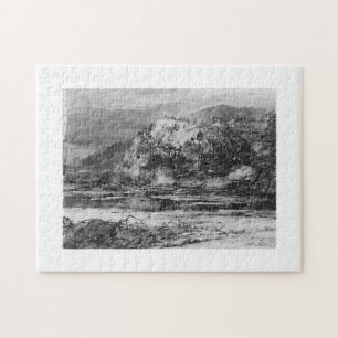 Landscape with Rocky Hills and Stream 1890 William Jigsaw Puzzle