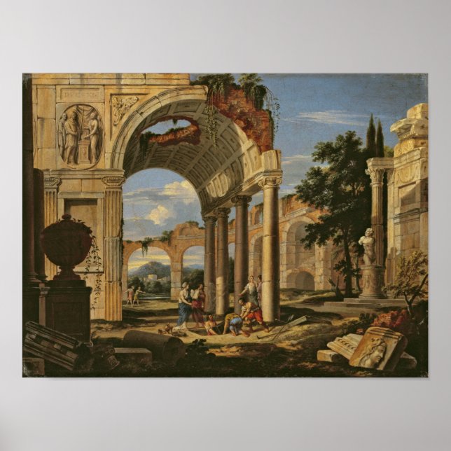 Landscape with Ruins, 1673 Poster (Front)