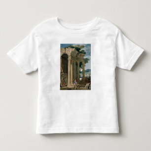 Landscape with ruins and a shepherd toddler T-Shirt