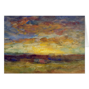 Landscape with Setting Sun